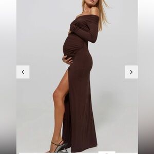 Elegant Brown Maternity Dress BUMPSUIT SOLD OUT